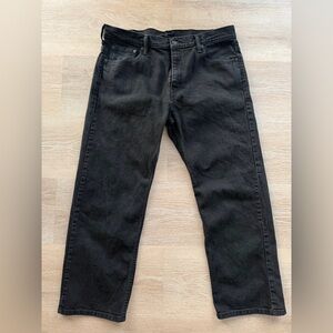 Levi's Men's Black Charcoal 569 Jeans 36x30